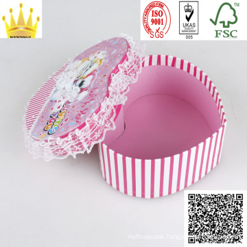 Heart Shap Rigid Box/Paper Gift Box/Ridid Round Paper Box (MX037)
